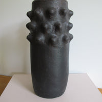 Black Spike Vase Red Clay Hand Spun Pottery Honduras Barro Negro