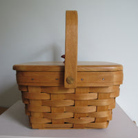 Longaberger Basket with Lid Vintage