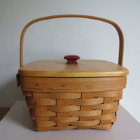 Longaberger Basket with Lid Vintage