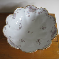 Antique Haviland France Hand-Painted Porcelain Bowl
