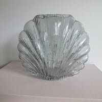 Vintage Glass Shell Vase