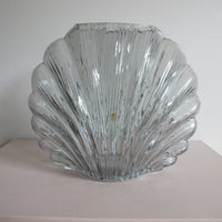 Vintage Glass Shell Vase