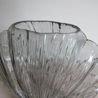 Vintage Glass Shell Vase