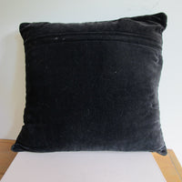 Embroidered Dog Pillow Spaniel Velvet Vintage Needlepoint Pillow