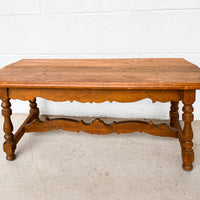 Solid Wood Bench with Carved Wood legs and edges. primitive farm house antique Wood stool Seat