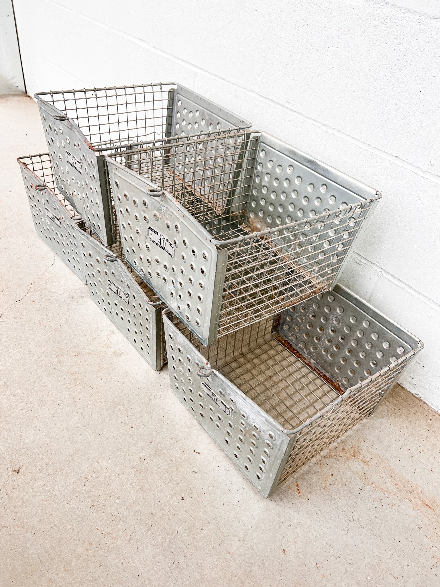 Lyon Metal Gym Locker Baskets Vintage Industrial Decor Portland Revibe