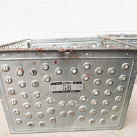 Lyon Metal Gym Locker Baskets Vintage Industrial Decor