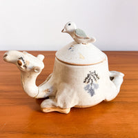Ceramic Studio Pottery Camel Box Canister Dish
