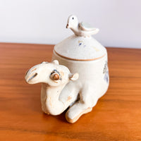 Ceramic Studio Pottery Camel Box Canister Dish