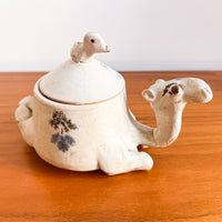 Ceramic Studio Pottery Camel Box Canister Dish