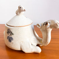 Ceramic Studio Pottery Camel Box Canister Dish