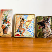 Painted Enameled Metal Art (each sold separately)