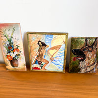 Painted Enameled Metal Art (each sold separately)