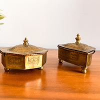 Etched Vintage Trinket Boxes (Sold Individually)