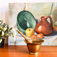 Brass weighted Mortar and Pestel Set