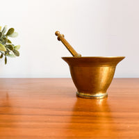 Brass weighted Mortar and Pestel Set