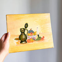 Vintage Still Life Canvas Painting