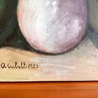 Vintage Aculeth Still Life Canvas Paintings (Sold Individually)