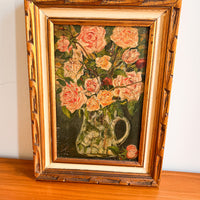 Vintage Floral Boquet Still Life Canvas Paintings (Sold Individually)