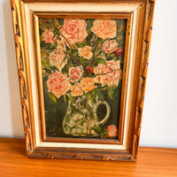 Vintage Floral Boquet Still Life Canvas Paintings (Sold Individually)