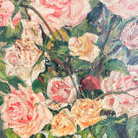 Vintage Floral Boquet Still Life Canvas Paintings (Sold Individually)