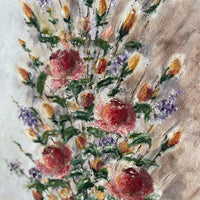 Vintage Floral Boquet Still Life Canvas Paintings (Sold Individually)