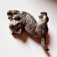 Mini Cast Metal Cat Statue Sculpture
