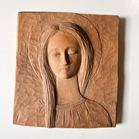 Carved Wood Mary Art