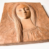 Carved Wood Mary Art