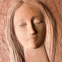 Carved Wood Mary Art