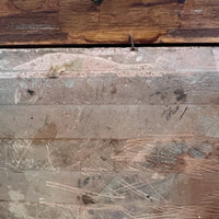 Antique tile trivet Art Still Life with hand carved wood frame (chipped on edge)