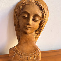 Carved Wood Mary Art
