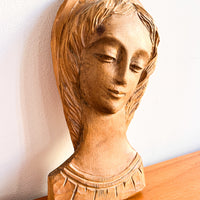 Carved Wood Mary Art