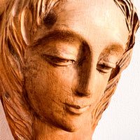 Carved Wood Mary Art