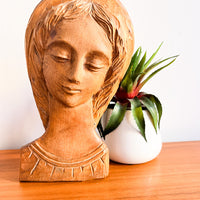 Carved Wood Mary Art