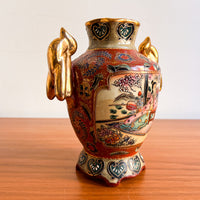 Satsuma Antique Ceramic Chinese Vase with stamp
