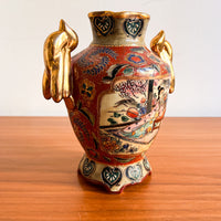 Satsuma Antique Ceramic Chinese Vase with stamp