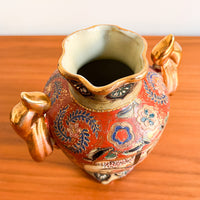Satsuma Antique Ceramic Chinese Vase with stamp