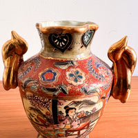 Satsuma Antique Ceramic Chinese Vase with stamp