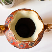 Satsuma Antique Ceramic Chinese Vase with stamp
