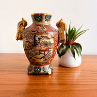 Satsuma Antique Ceramic Chinese Vase with stamp