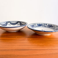 Teresa Parzobispo 1992 Blue and White Ceramic Bowls