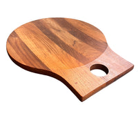 Large Round Nissen Solid Wood Cutting Charcuterie Board Dansk Torun Cutting Knife