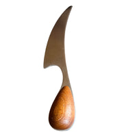 Large Round Nissen Solid Wood Cutting Charcuterie Board Dansk Torun Cutting Knife