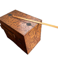 Marbled Wood Antique Sewing Box