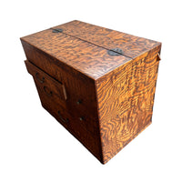 Marbled Wood Antique Sewing Box