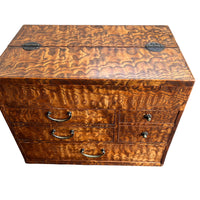 Marbled Wood Antique Sewing Box