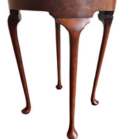 Burlwood Round Table Vintage