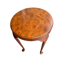 Burlwood Round Table Vintage