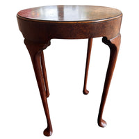 Burlwood Round Table Vintage